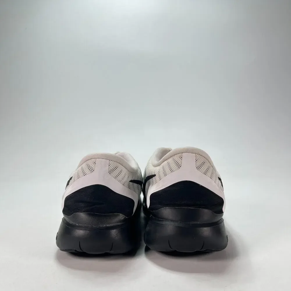 Nike Free 5.0 White Black Athletic Low Top Running Shoes 724383-100 Women's Sz 8